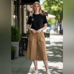 Elegant Tan Women's Bermuda Shorts